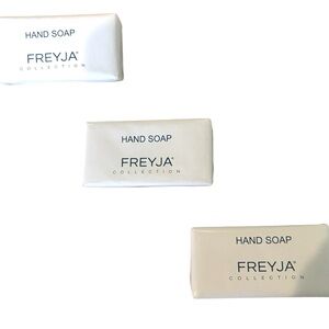 Freyja Body Soap Bars THREE New  Small Luxury European Spa 1.76 wt oz each